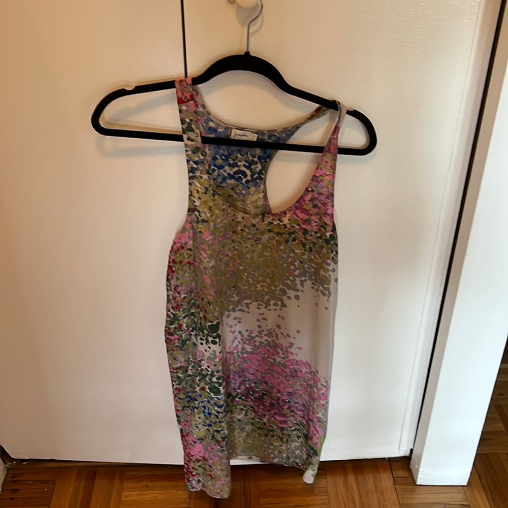 Floral racer back dress